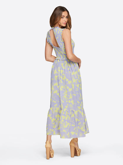 Mira Tiered Ruffle Maxi Dress in Hidden Lotus - Jessica Simpson Women