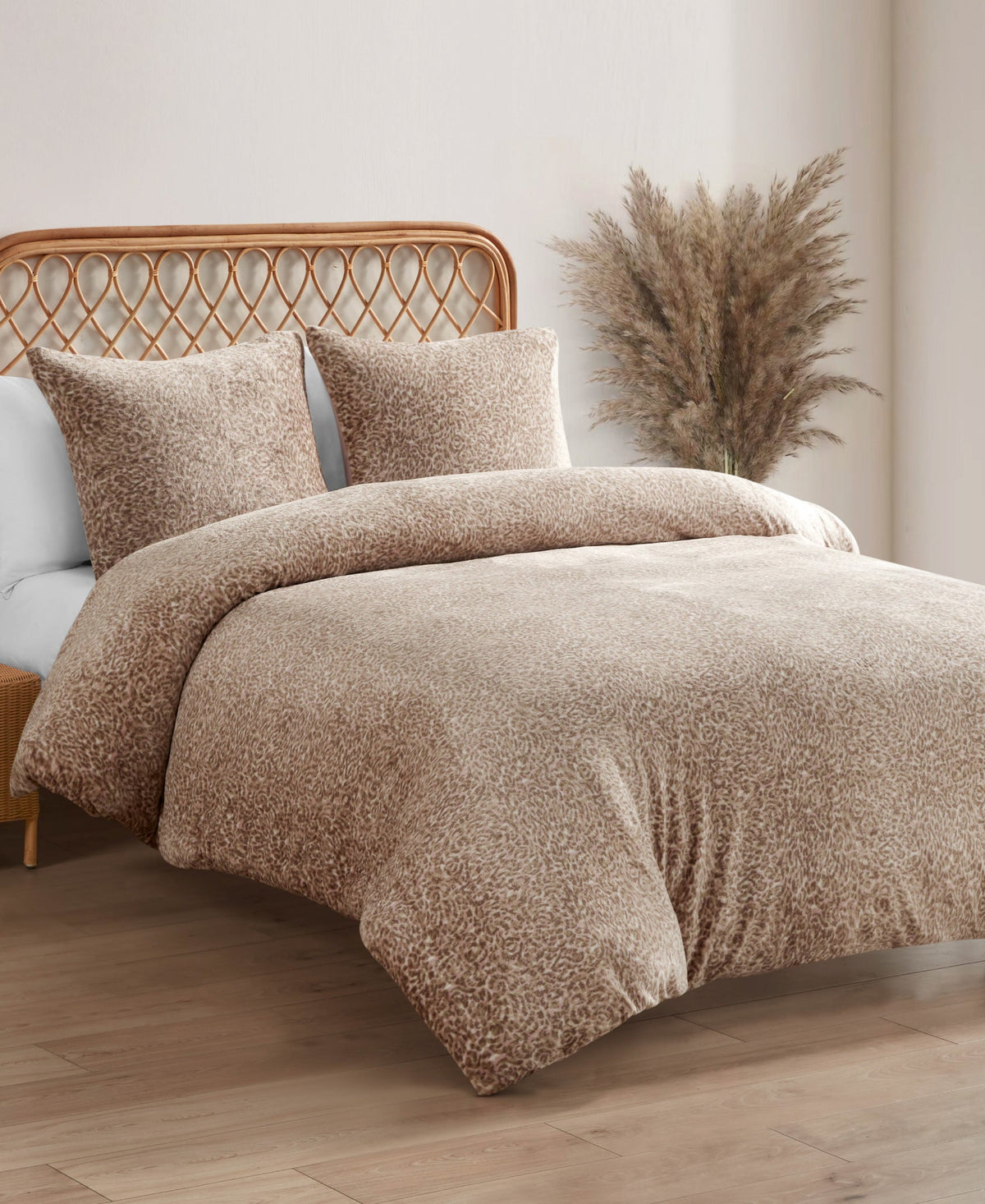Leopard Printed Plush Comforter Set - Jessica Simpson Home