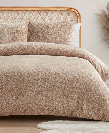 Leopard Printed Plush Comforter Set - Jessica Simpson Home