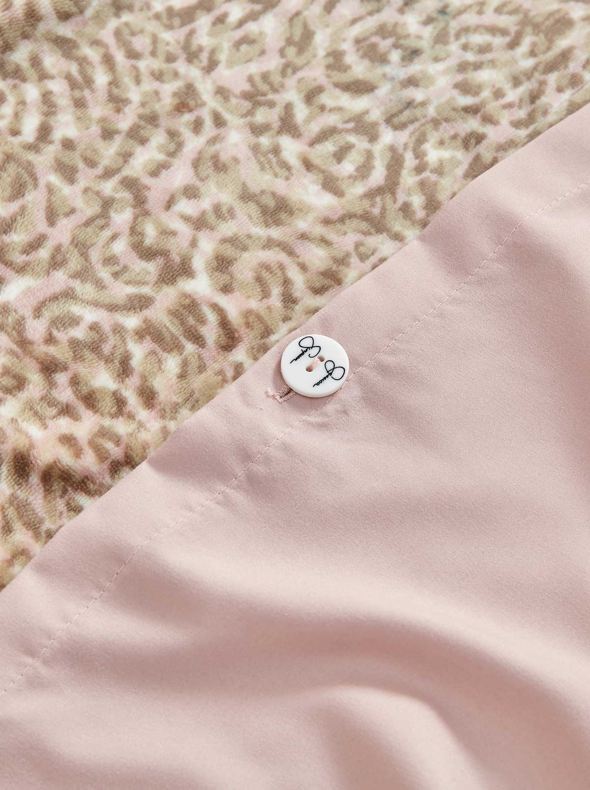 Leopard Printed Plush Duvet Cover  Set - Jessica Simpson Home