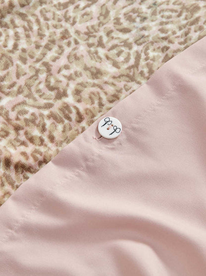 Leopard Printed Plush Duvet Cover  Set - Jessica Simpson Home