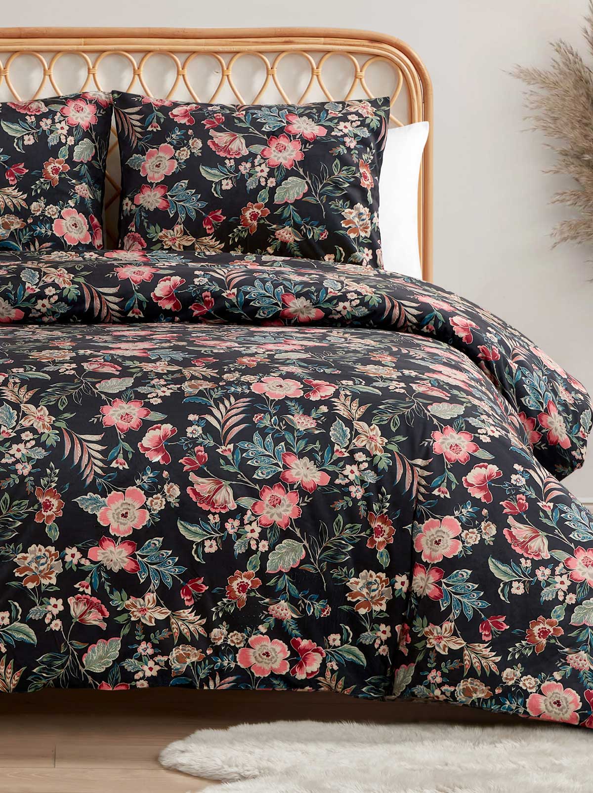 Arcadian Blooms Velvet Duvet Cover  Set - Jessica Simpson Home