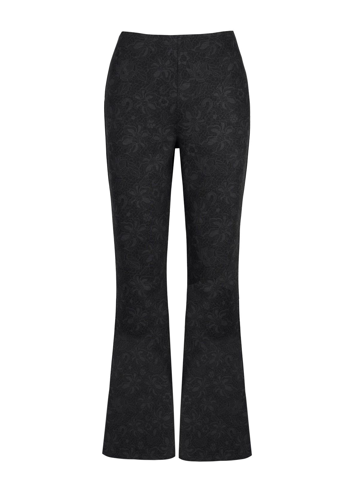 Pull on Flare in Black Laced Floral - Jessica Simpson Women