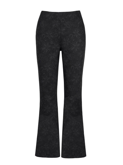Pull on Flare in Black Laced Floral - Jessica Simpson Women