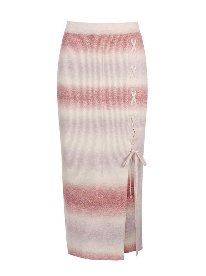 Loti Lace Up Skirt in Chili Oil - Jessica Simpson Women
