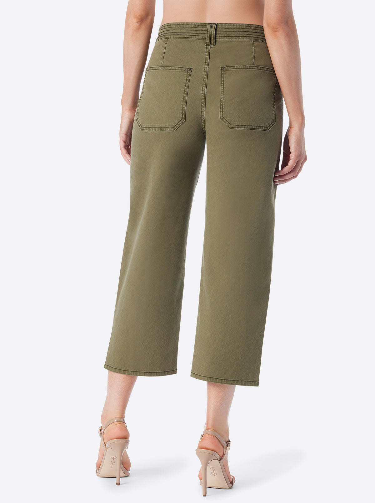 Wide Leg Chino in Bronze Green - Jessica Simpson Women