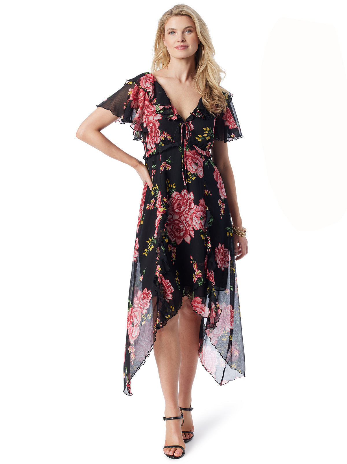 Maila Maxi Dress in Sketchy Roses - Jessica Simpson Women