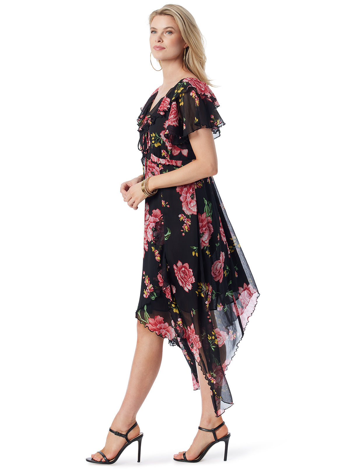 Maila Maxi Dress in Sketchy Roses - Jessica Simpson Women