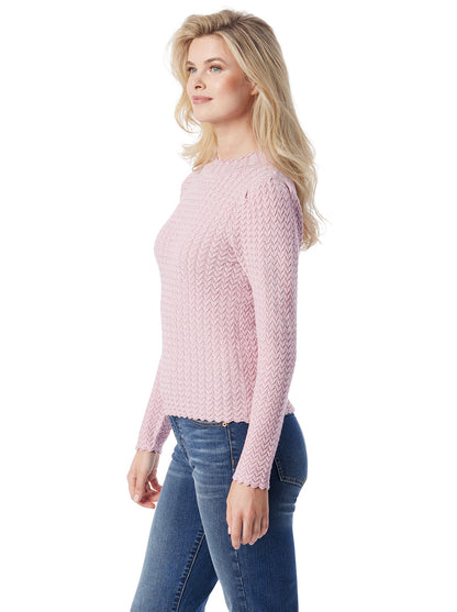 Camilla Sweater in Silver Pink - Jessica Simpson Women