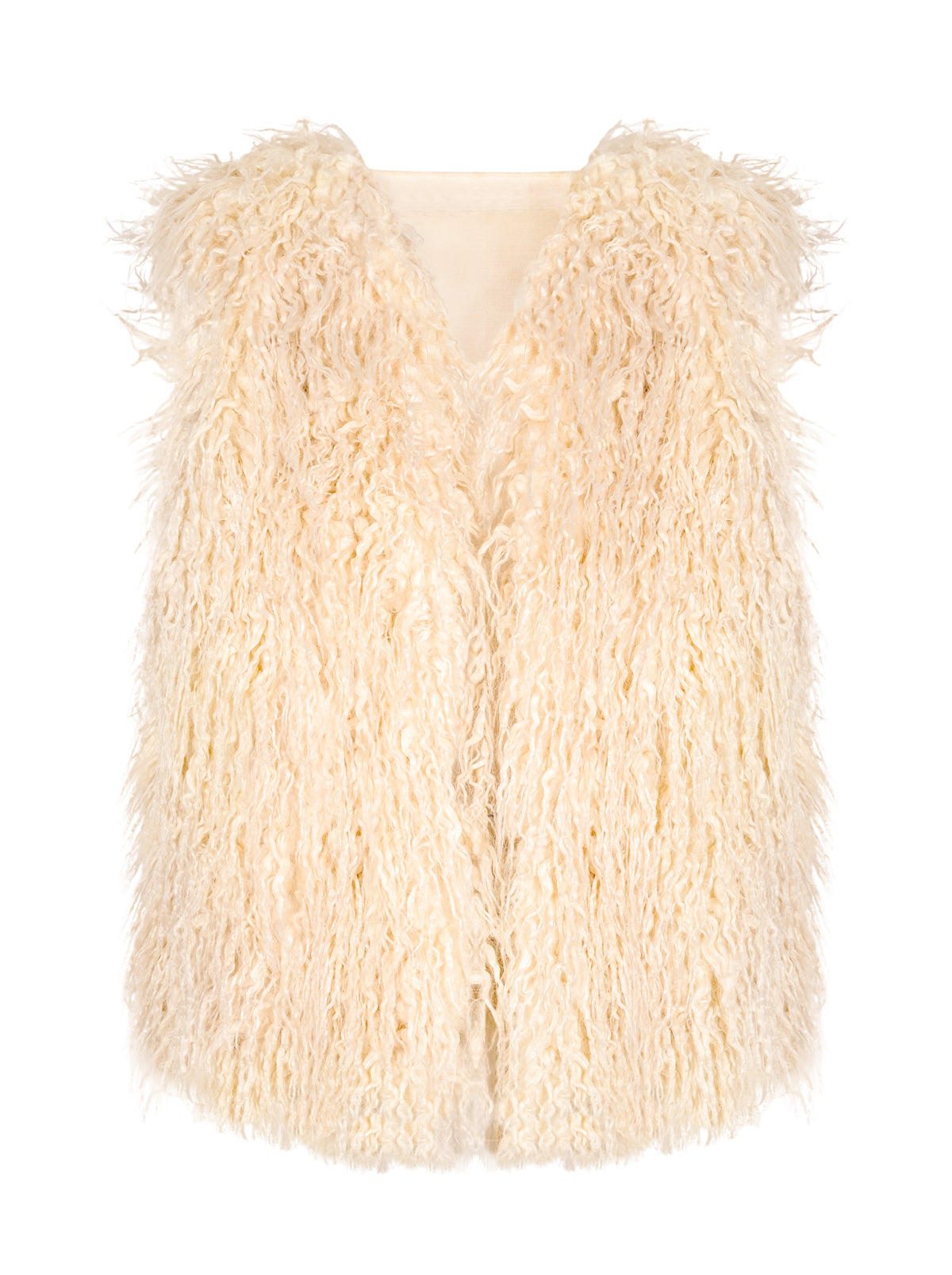 Fur Vest in Gardenia - Jessica Simpson Women