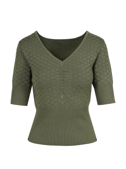 Imani Top in Bronze Green - Jessica Simpson Women