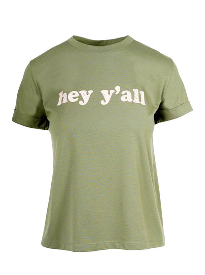 Ike Tee in Bronze Green - Jessica Simpson Women
