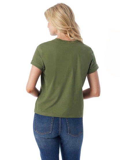 Ike Tee in Bronze Green - Jessica Simpson Women
