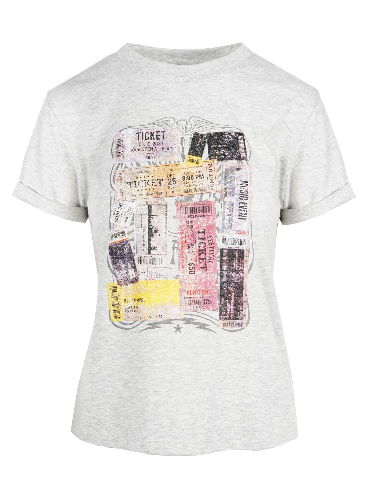 Ike Tee in Light Heather Grey - Jessica Simpson Women