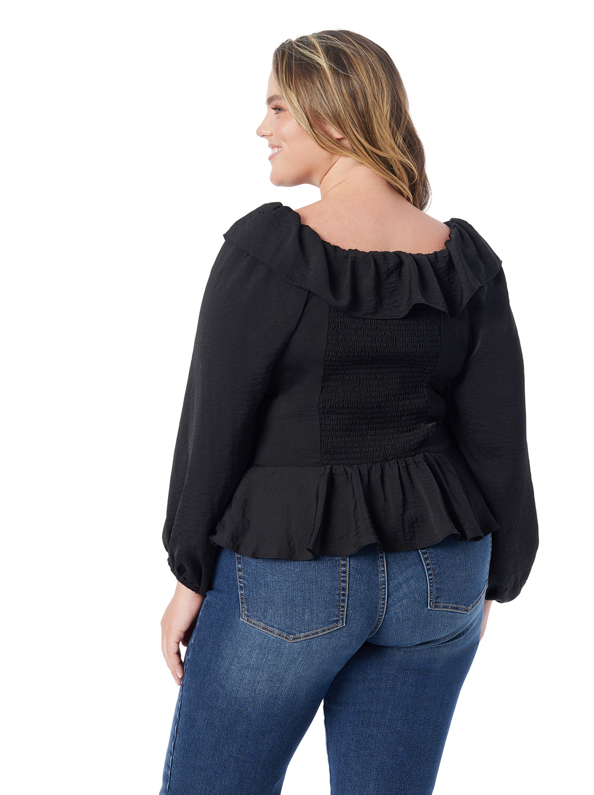 Aki Blouse in Anthracite - Jessica Simpson Women