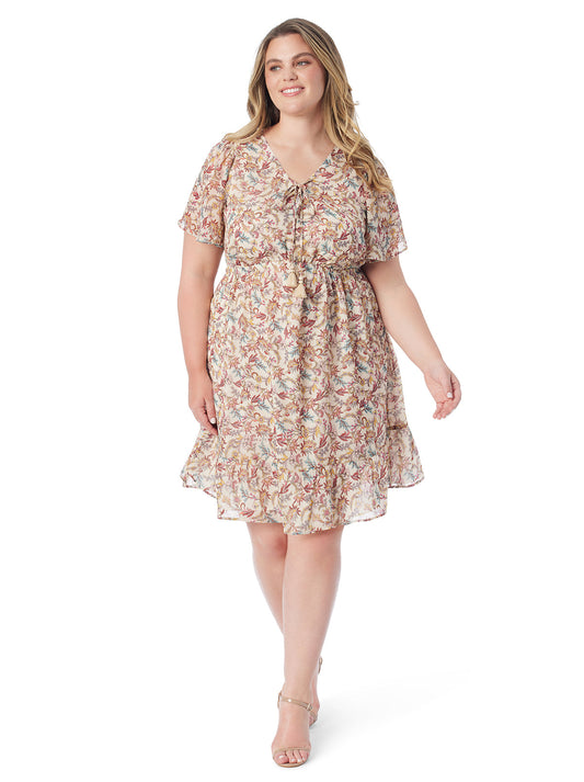 Regina Dress in Cartoon Florals - Jessica Simpson Women