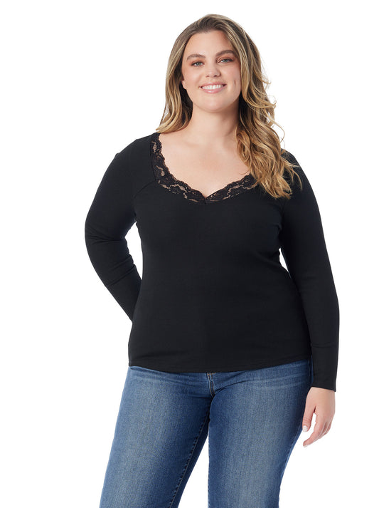 Laurel Sweetheart Top in Anthracite - Jessica Simpson Women