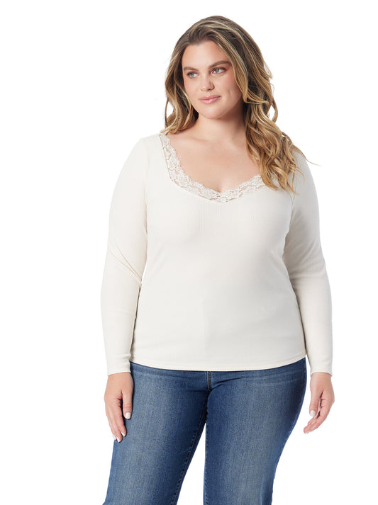 Laurel Sweetheart Top in Gardenia - Jessica Simpson Women
