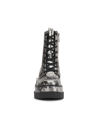 Imelda Combat Boot in Chrome Snake - Jessica Simpson Women