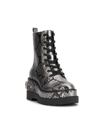 Imelda Combat Boot in Chrome Snake - Jessica Simpson Women