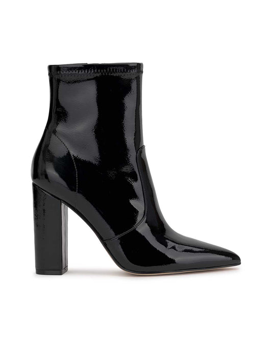 Narelle Pointed Toe Bootie in Black Patent - Jessica Simpson Women