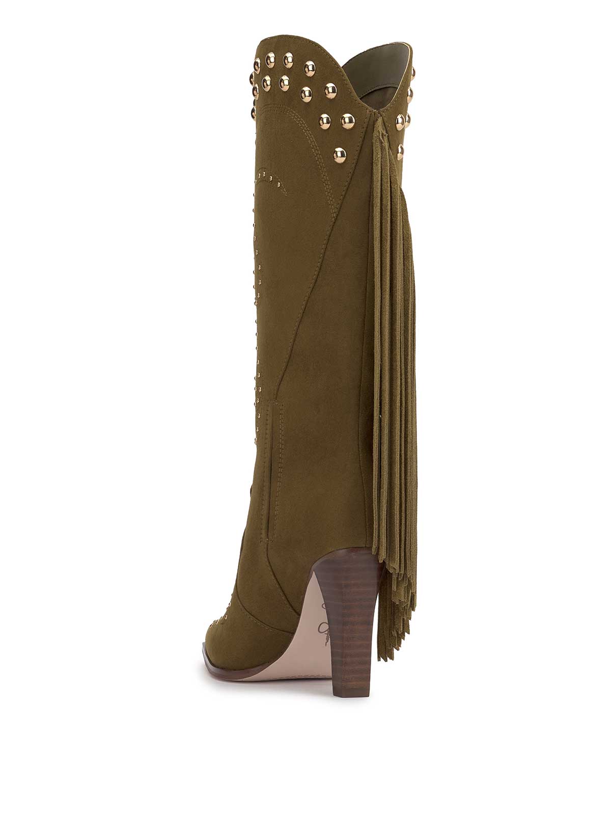 Rosera Studded Fringe Boot in Olive Green - Jessica Simpson Women