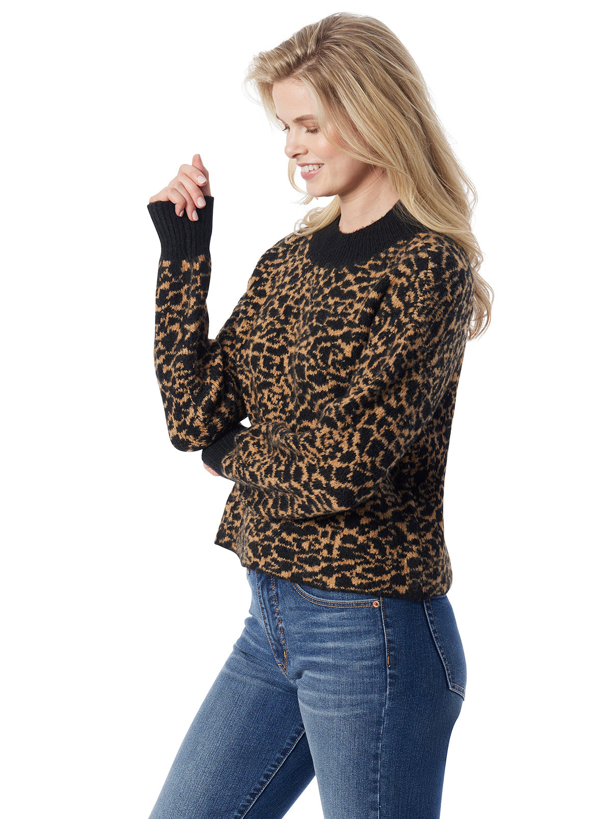 Portia Sweater in Honey Gold Combo - Jessica Simpson Women