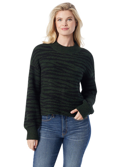 Portia Sweater in Animal Jacquard - Jessica Simpson Women