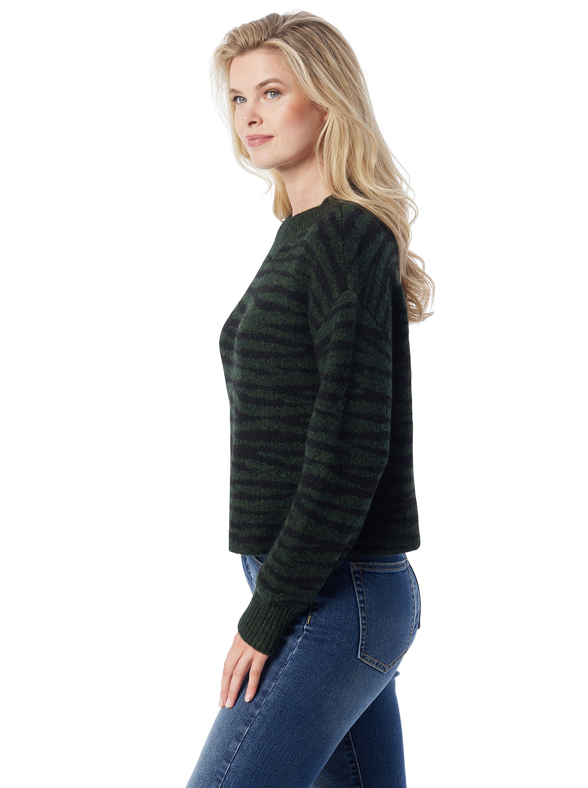 Portia Sweater in Animal Jacquard - Jessica Simpson Women