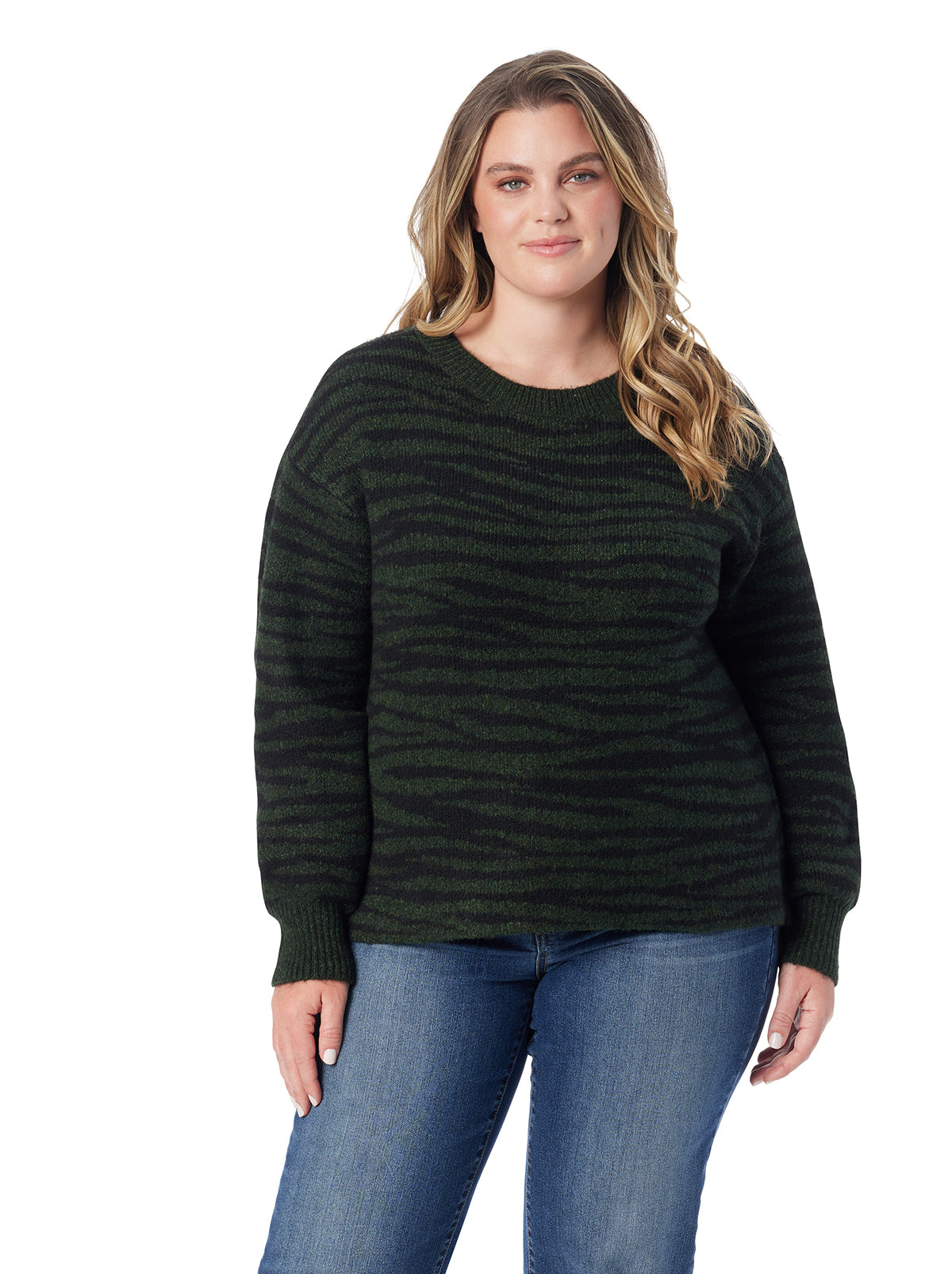 Portia Sweater in Animal Jacquard - Jessica Simpson Women