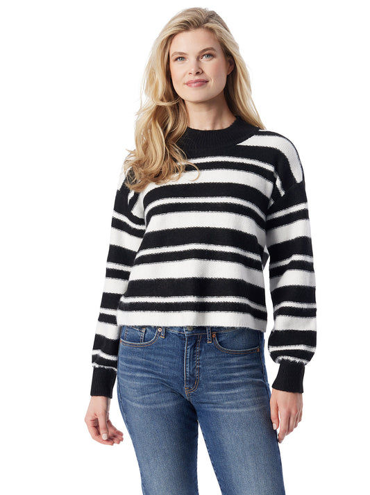 Portia Sweater in Anthracite Combo - Jessica Simpson Women