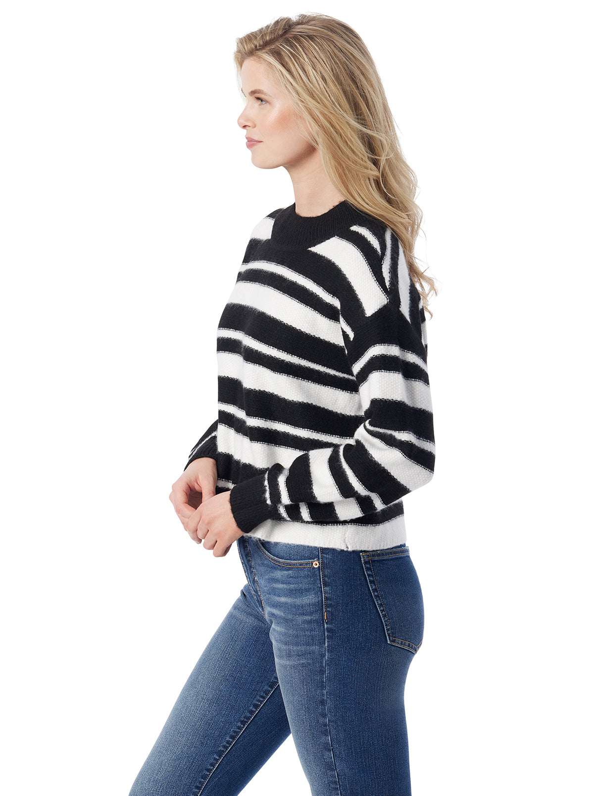 Portia Sweater in Anthracite Combo - Jessica Simpson Women