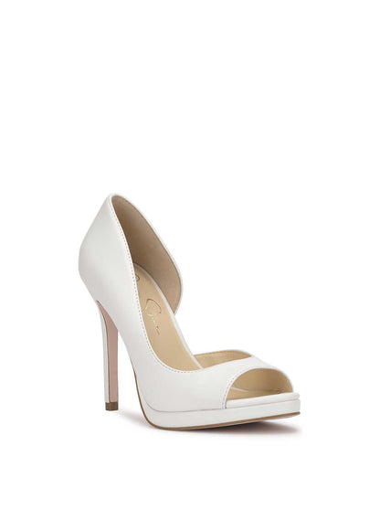 Kimli Peep Toe Pump in Bright White - Jessica Simpson Women
