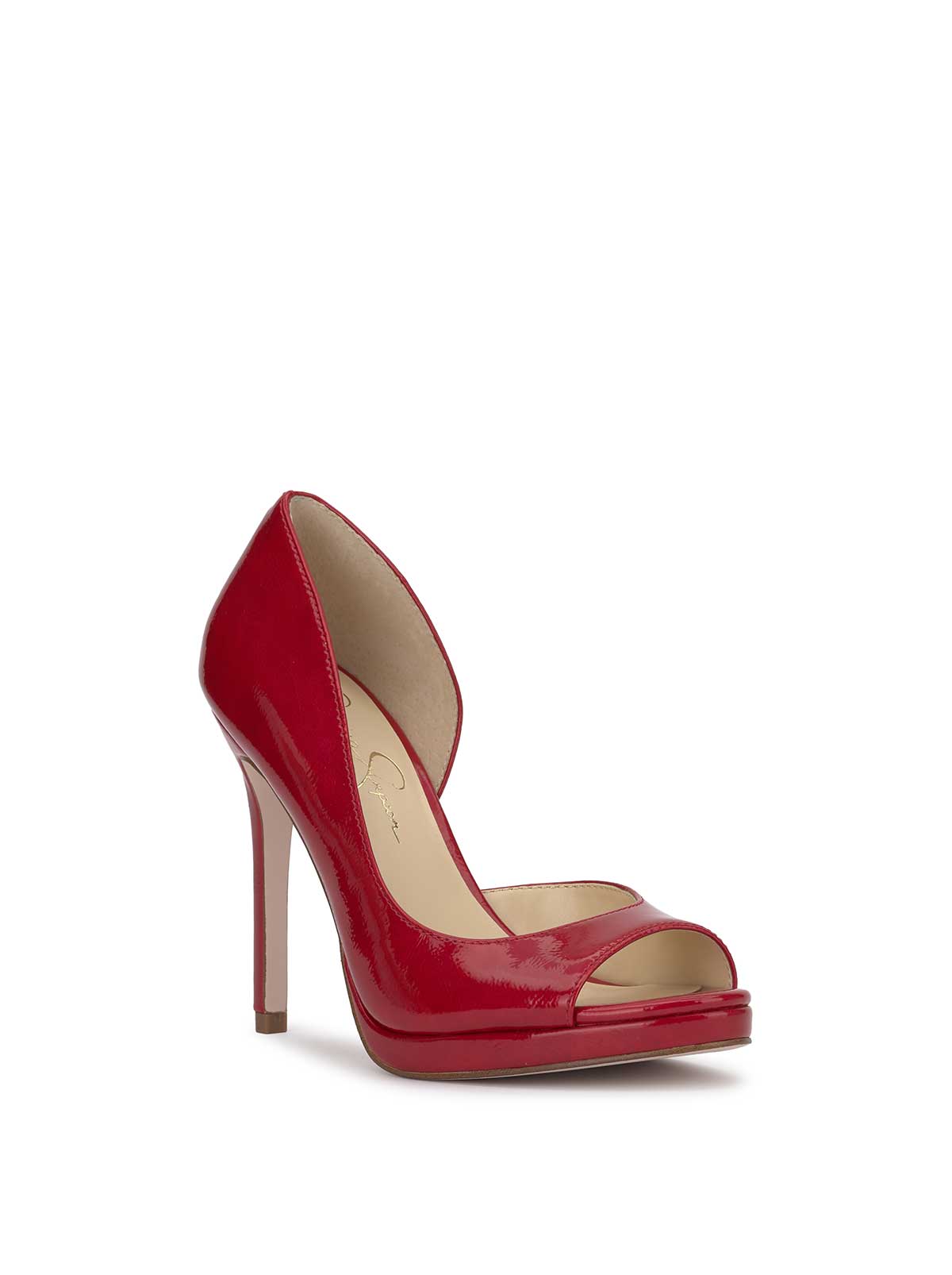 Kimli Peep Toe Pump in Red Muse - Jessica Simpson Women