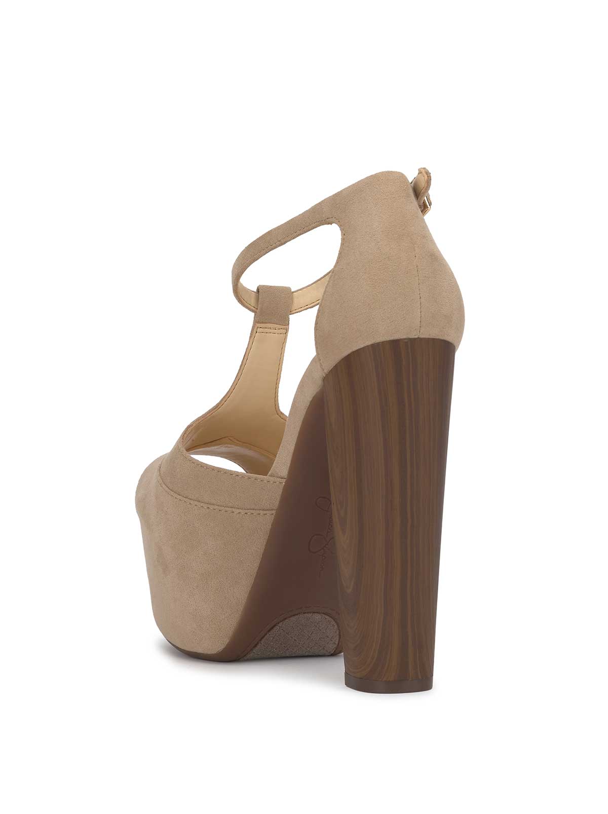 Dany T-Strap Platform Sandal in Almond - Jessica Simpson Women