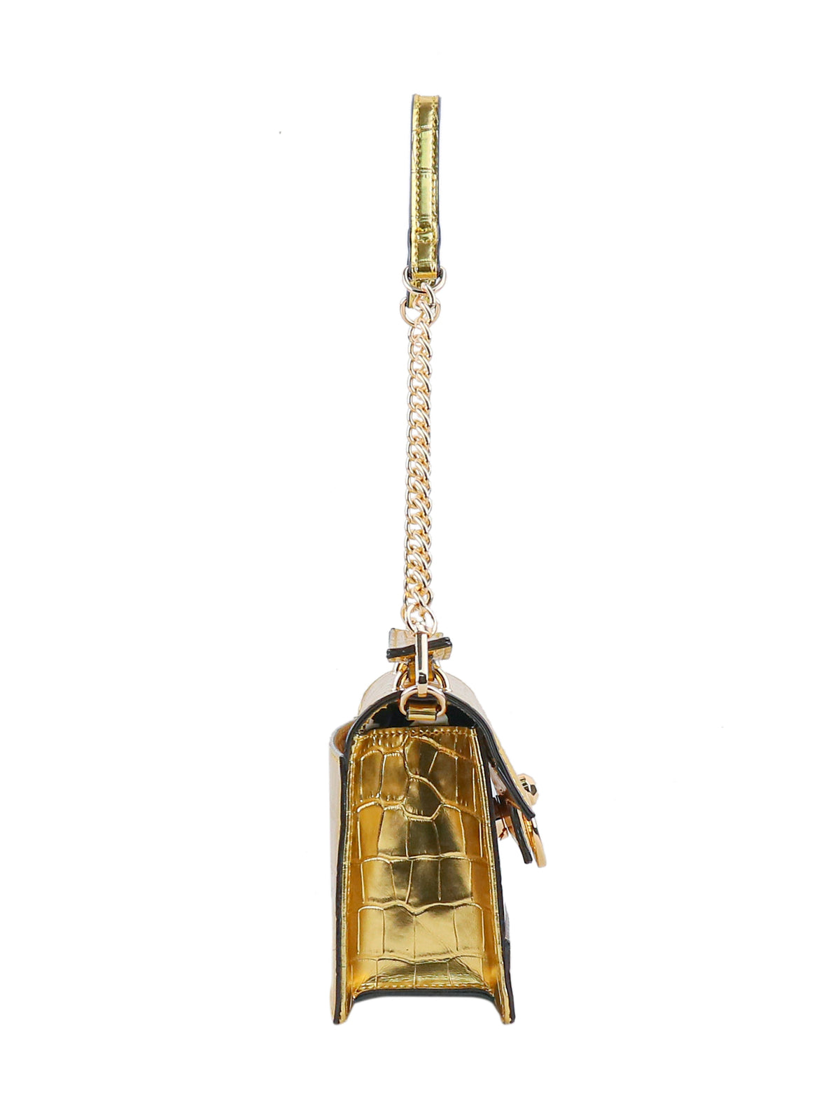 Brooke Clutch in Gold Croco - Jessica Simpson Accessories
