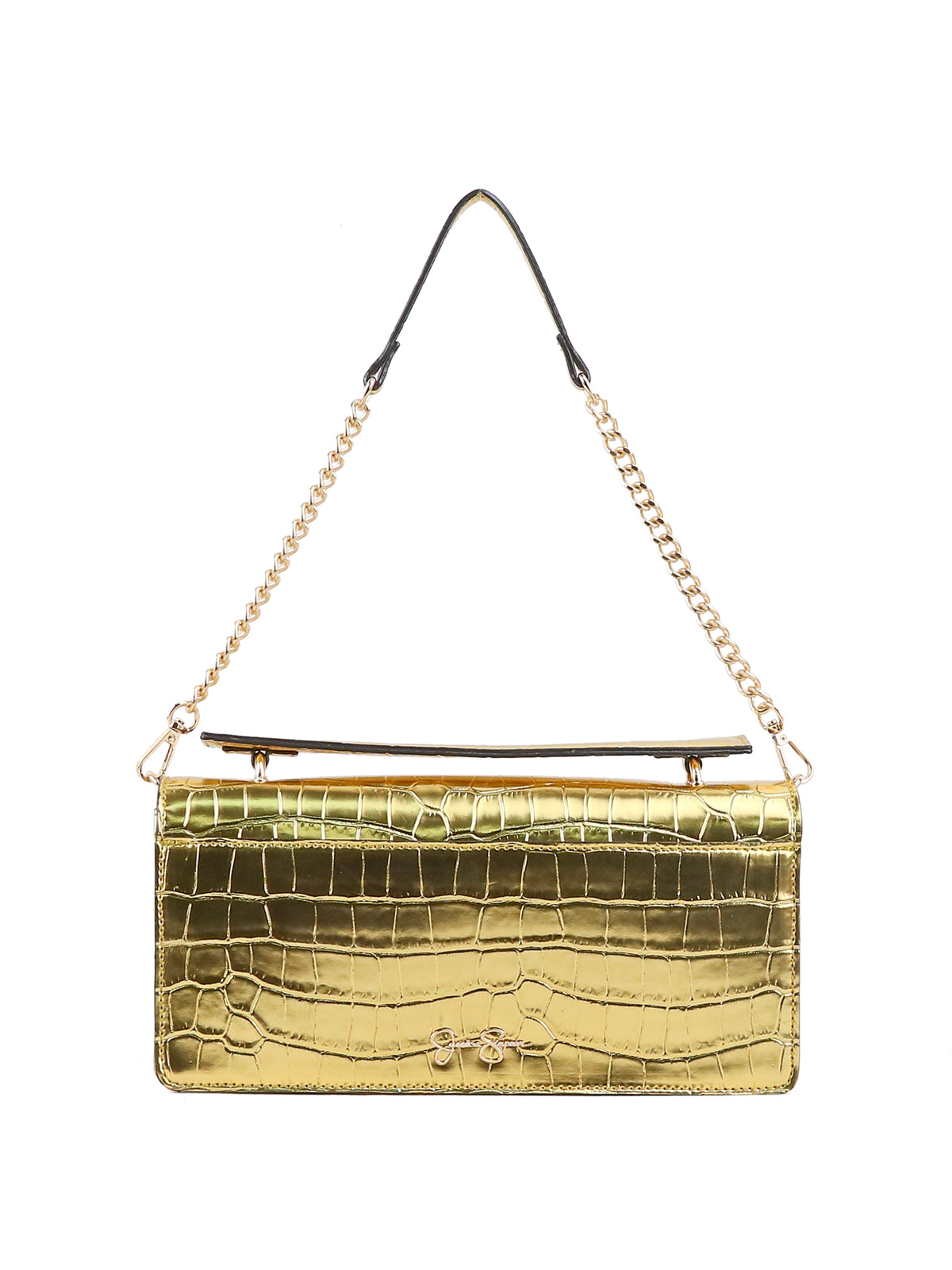 Brooke Clutch in Gold Croco - Jessica Simpson Accessories