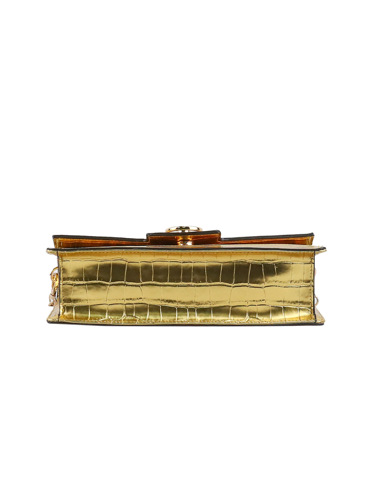 Brooke Clutch in Gold Croco - Jessica Simpson Accessories