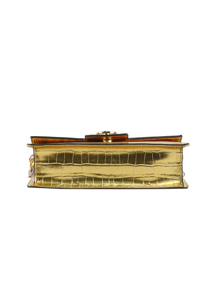 Brooke Clutch in Gold Croco - Jessica Simpson Accessories