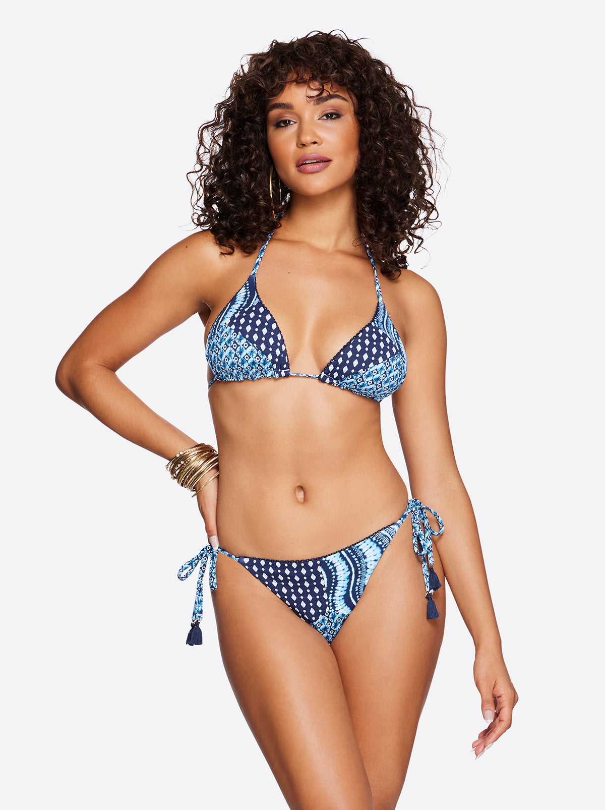 Reversible Triangle Bikini Top in Shibori - Jessica Simpson Women