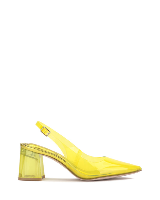 Syrina Slingback Pump in Bright Yellow - Jessica Simpson Women