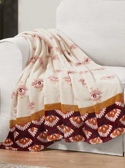 Celeste Plush Throw in Burgandy Red - Jessica Simpson Home