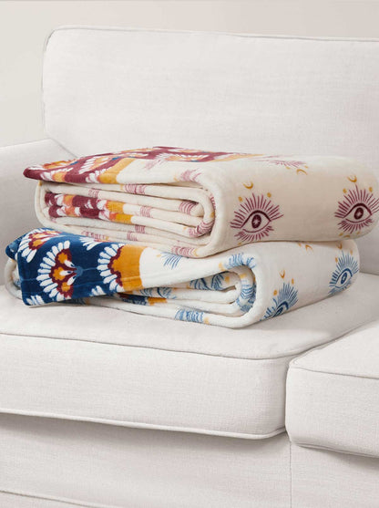 Celeste Plush Throw in Burgandy Red - Jessica Simpson Home