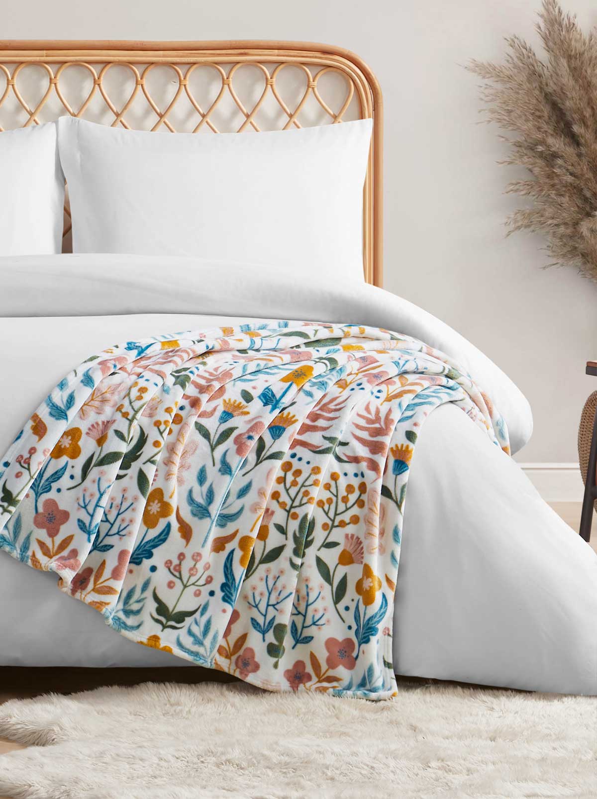 Mila Plush Throw in Blush - Jessica Simpson Home