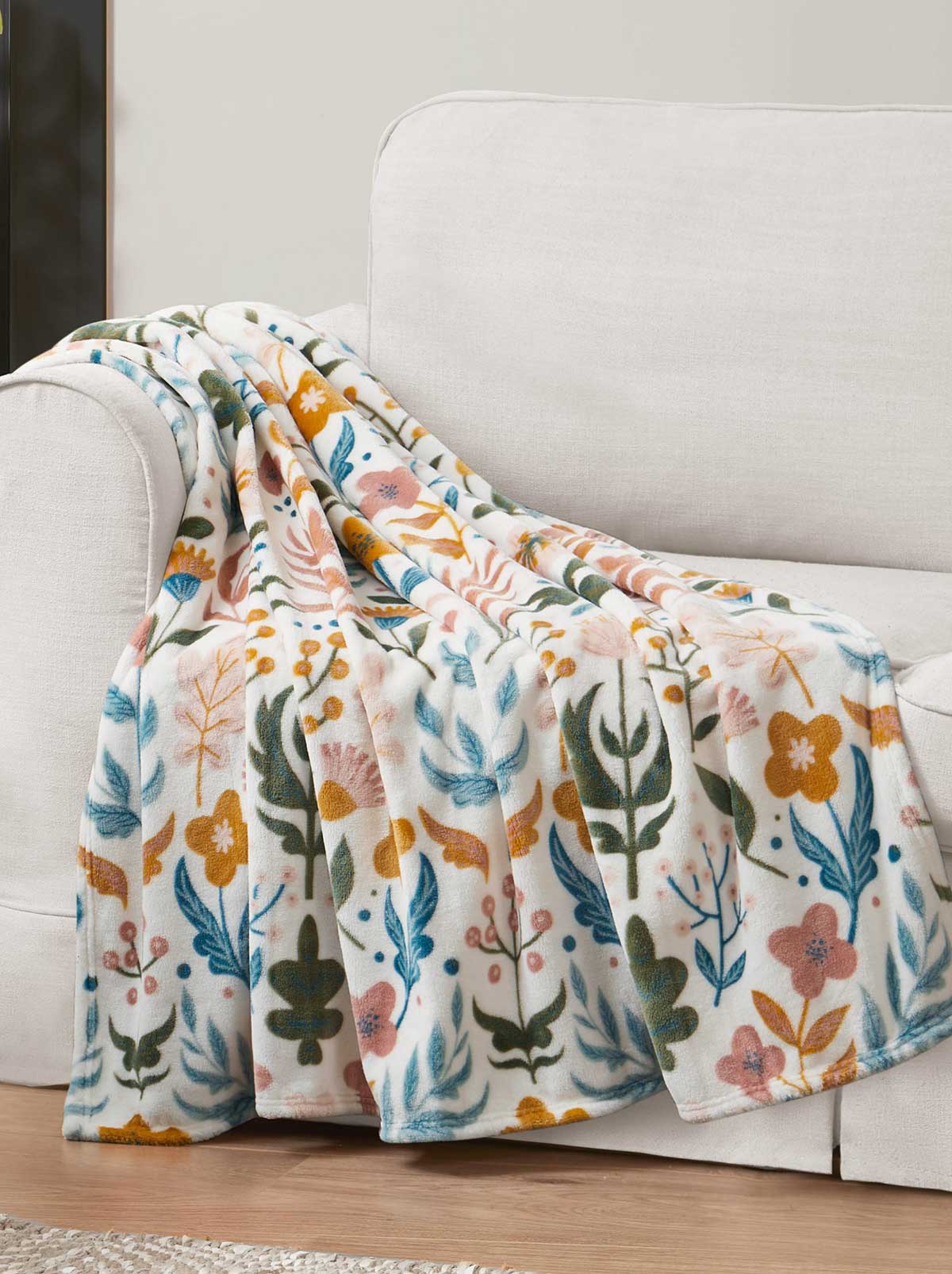 Mila Plush Throw in Blush - Jessica Simpson Home