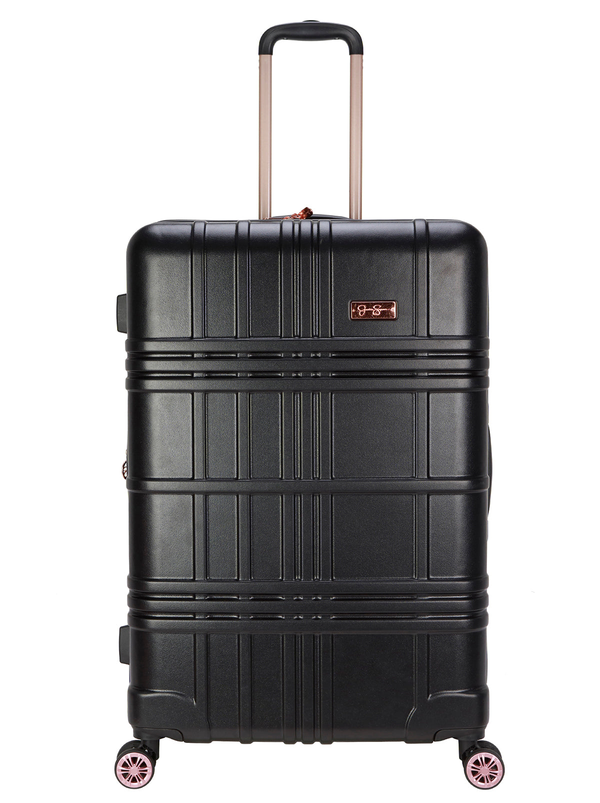 Jewel Plaid Luggage Collection in Black - Jessica Simpson Home
