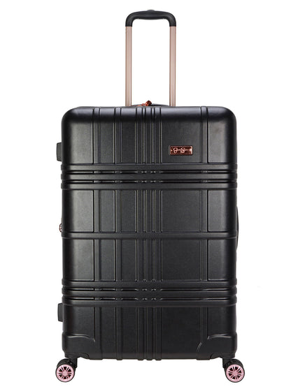 Jewel Plaid Luggage Collection in Black - Jessica Simpson Home