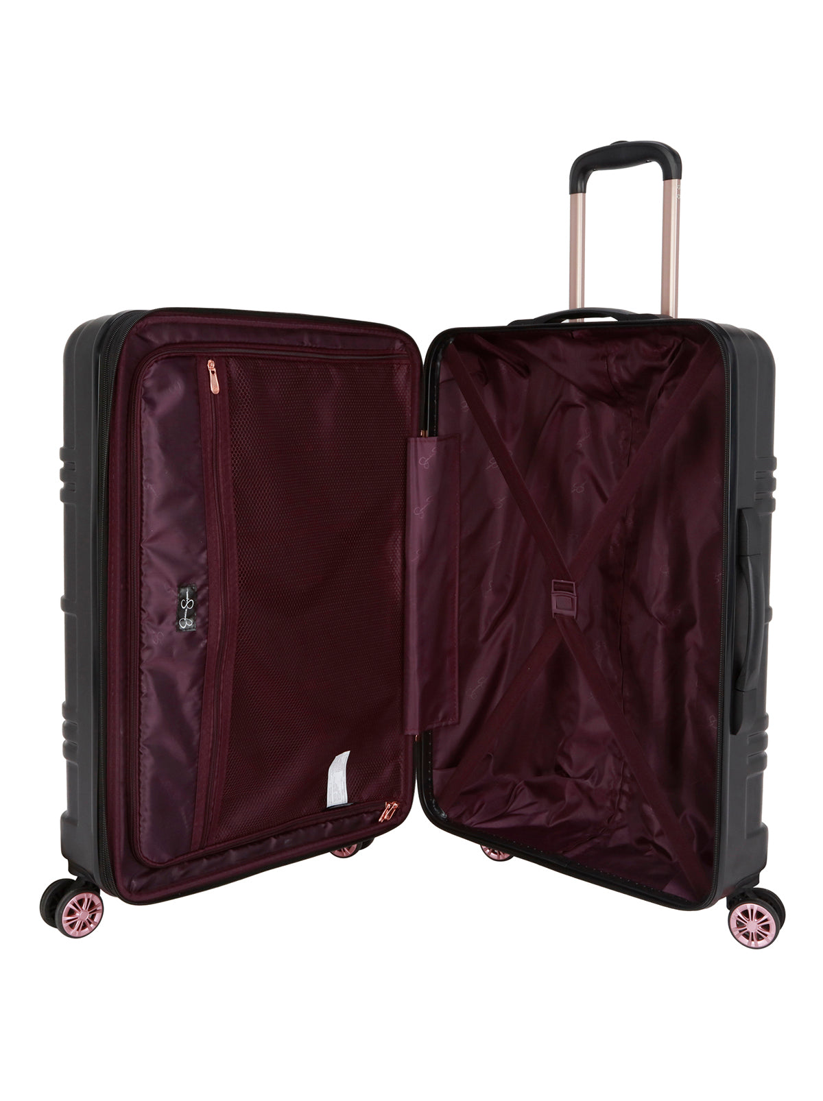Jewel Plaid Luggage Collection in Black - Jessica Simpson Home