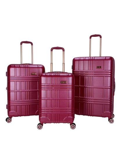 Jewel Plaid Luggage Collection in Violet - Jessica Simpson Home