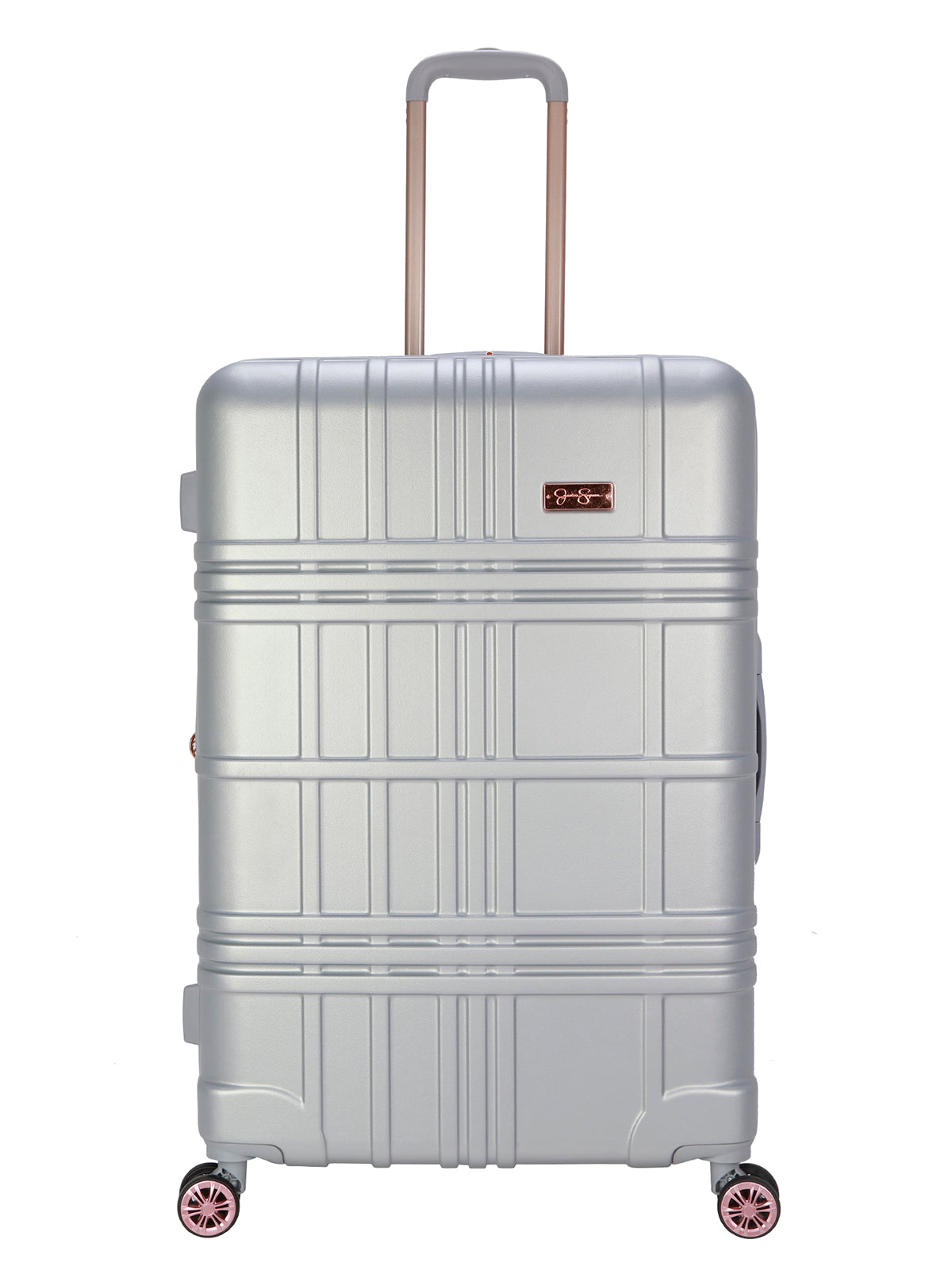 Jewel Plaid Luggage Collection in Silver - Jessica Simpson Home